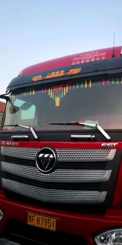 欧曼est亮件车贴