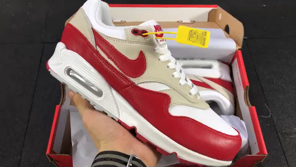 nike air max 90/102 university red  始祖红 视频鉴赏~#鉴赏#球鞋