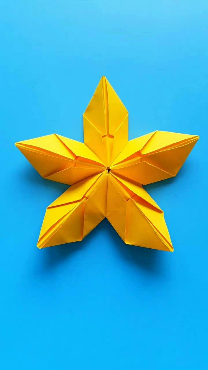 折纸王子 几何五角花