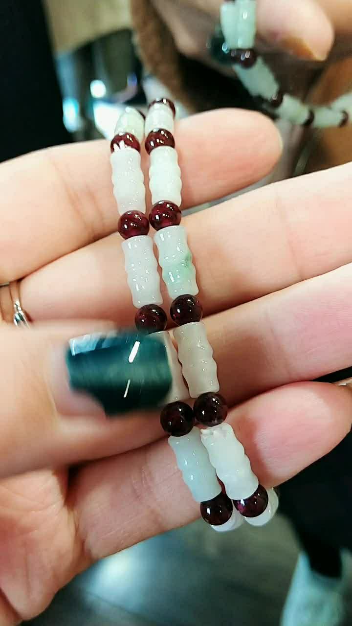 翡翠竹节手串