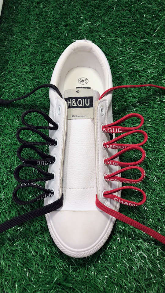 双色鞋带系,不一样的系法