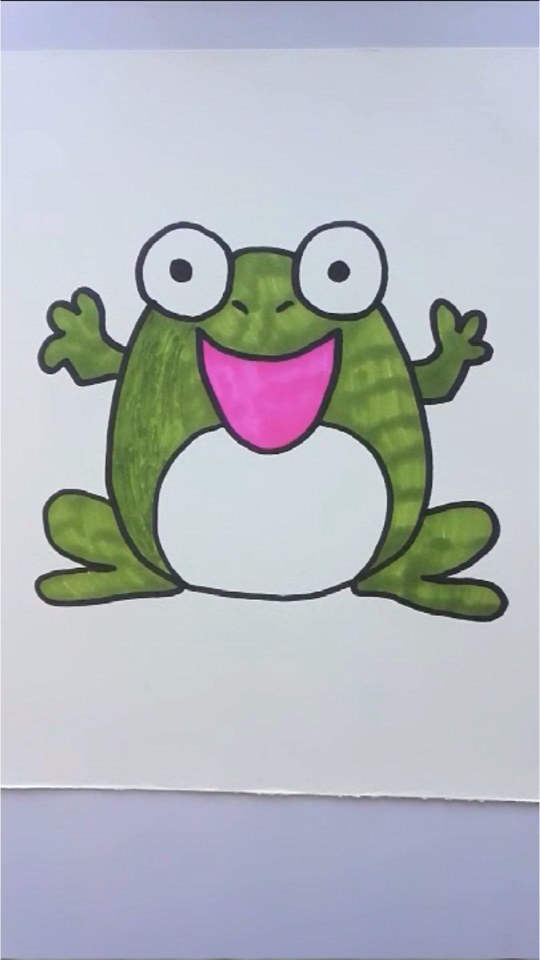 画一只小青蛙图片