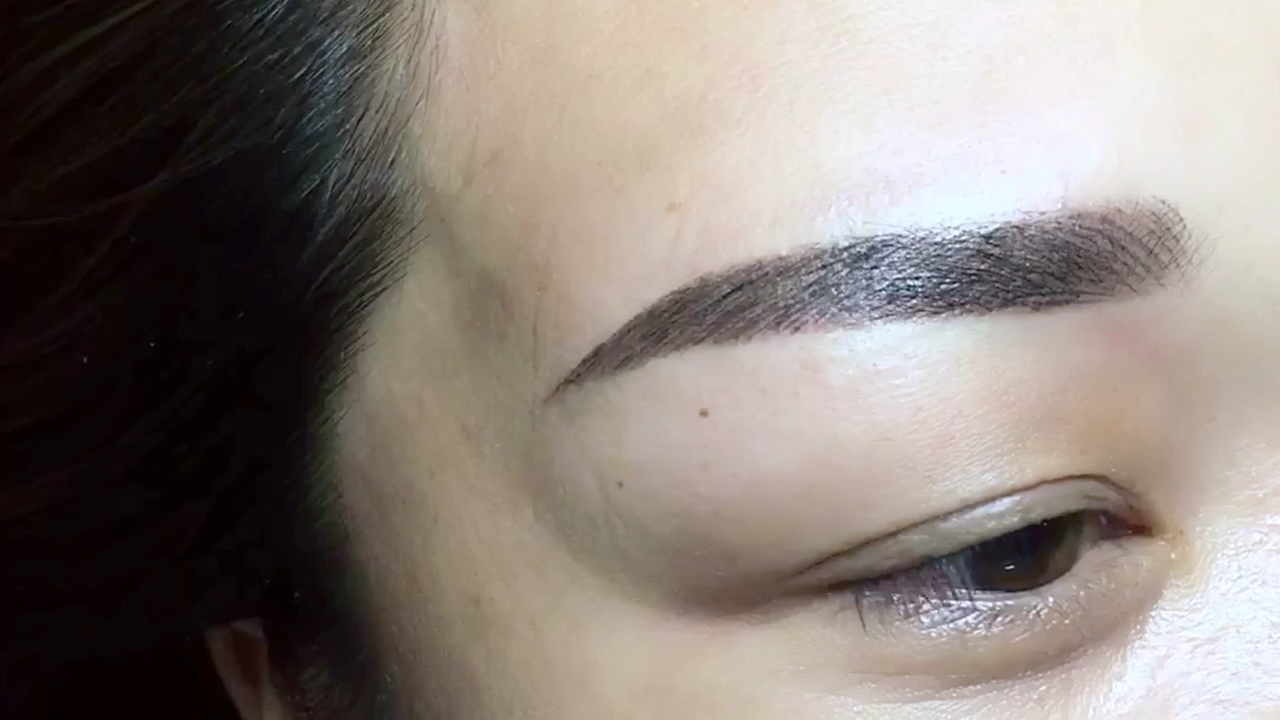 今日改老式蓝眉即时效果图