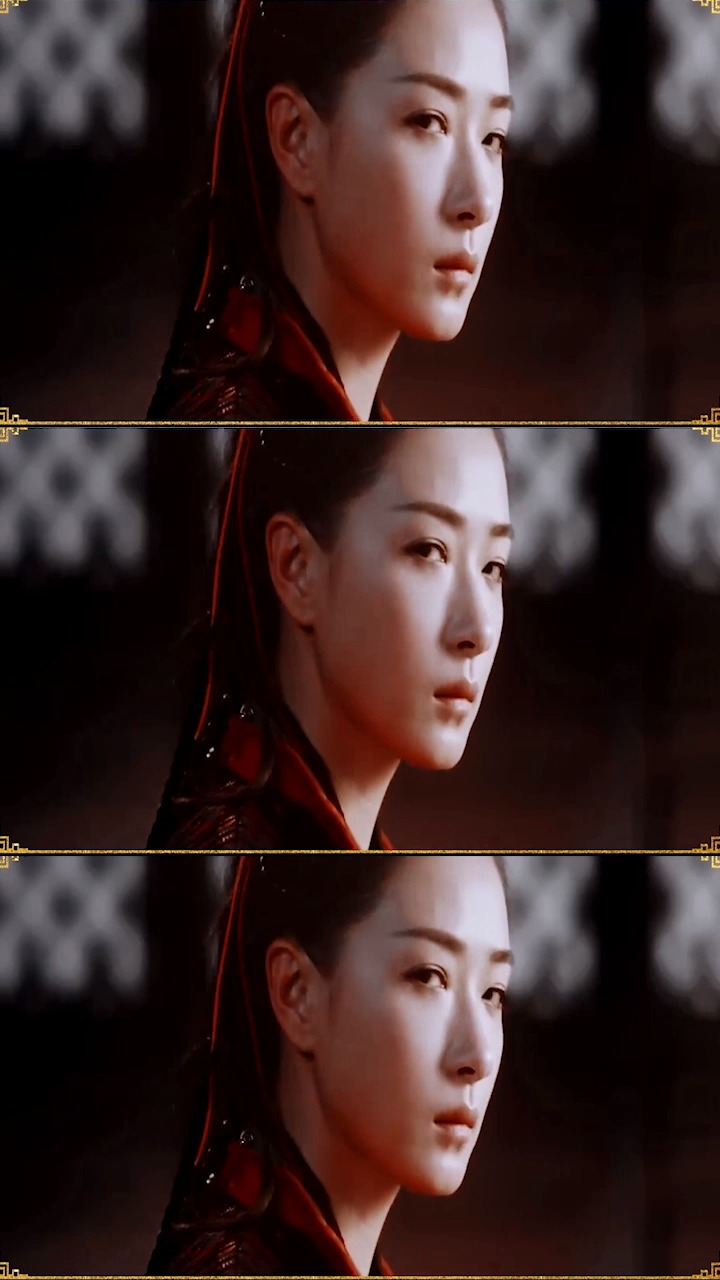 万茜早期一身红色套装,美的很不一般!