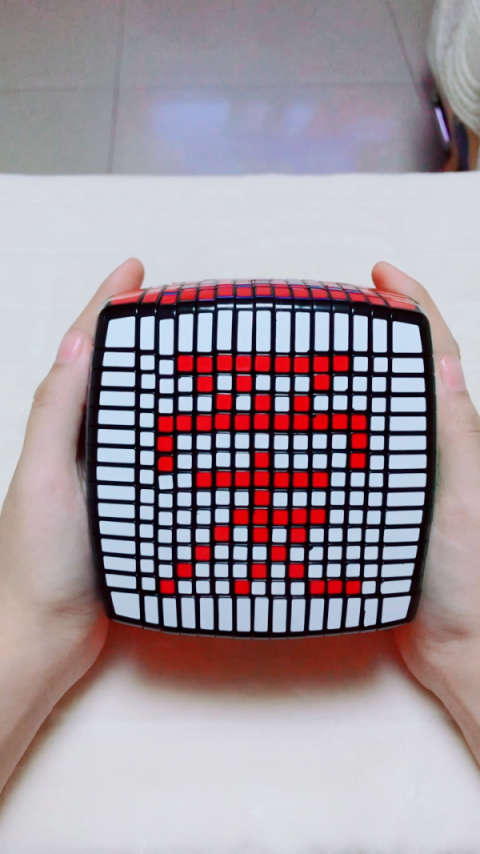 魔方拼字"爱",你们最爱的人是谁呀90