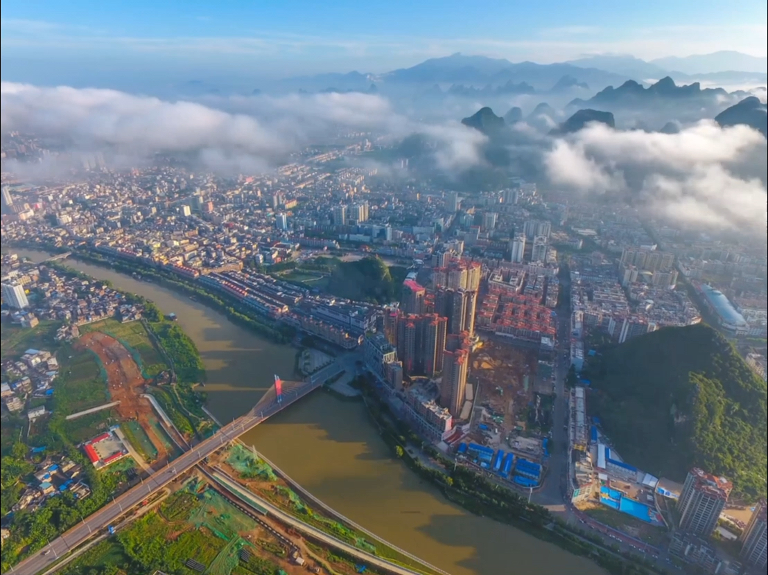 贺州航拍延时,这样的贺州你见过吗