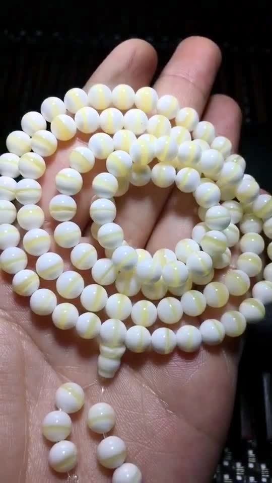 太极正金丝石车石渠108佛珠手串
