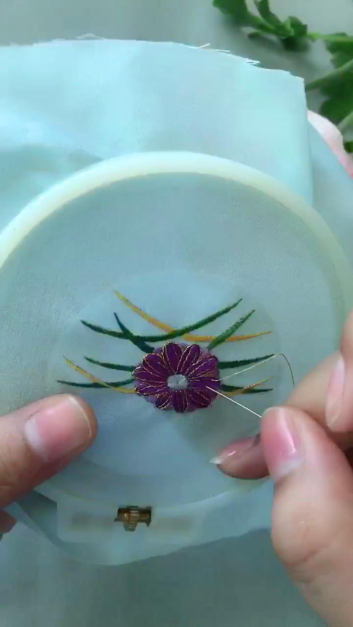 簡單刺繡-滾針繡的方法