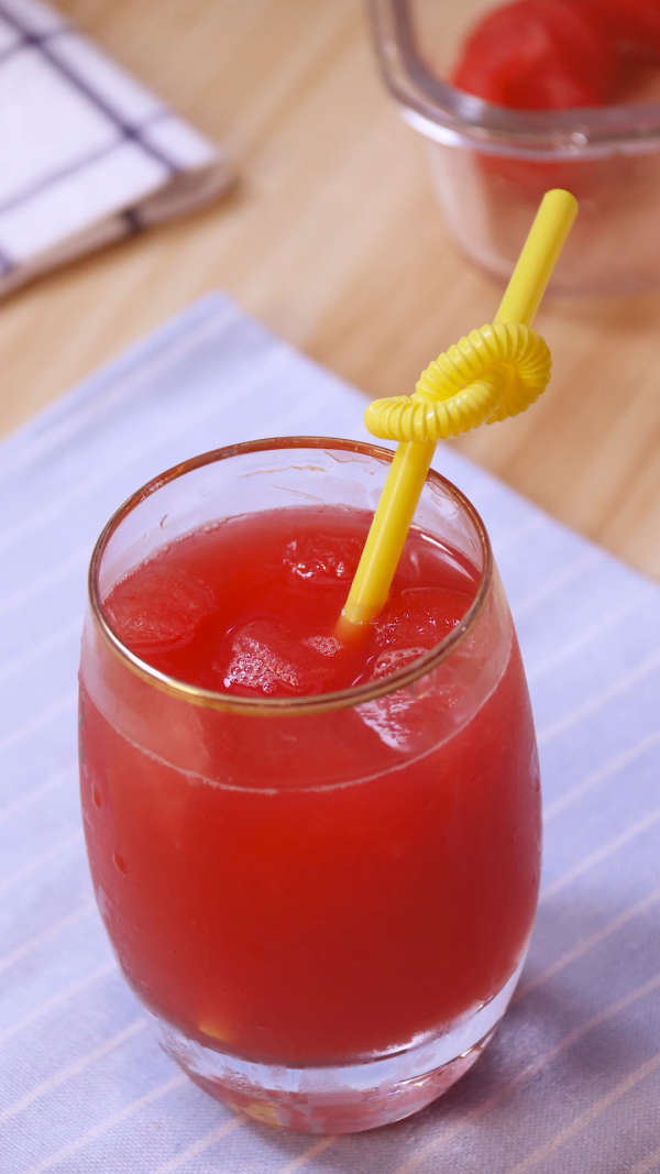 冰镇西瓜汁,夏天必备