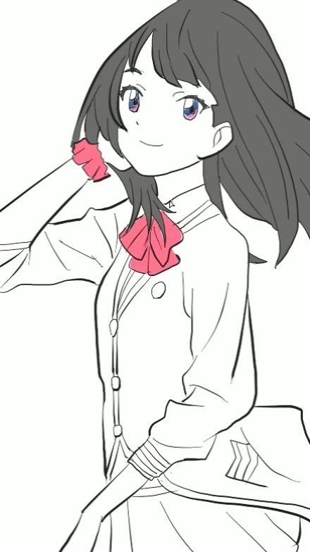 宝多六花简笔画