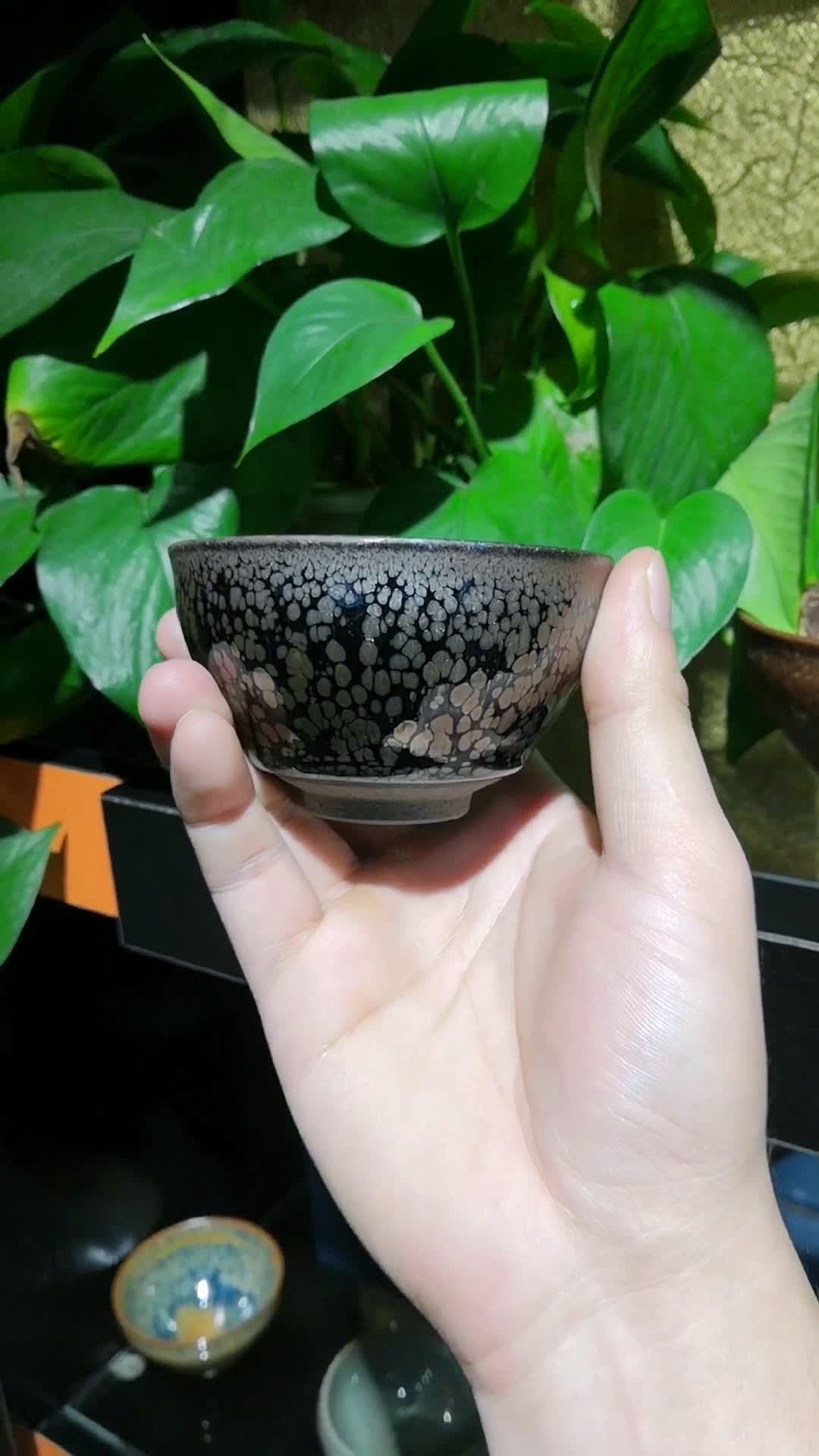 建盏 蔡炳盛 油滴 8.8*5.