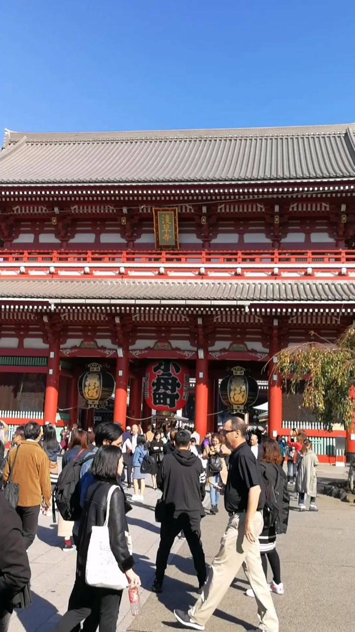 东京浅草寺,中国人真多