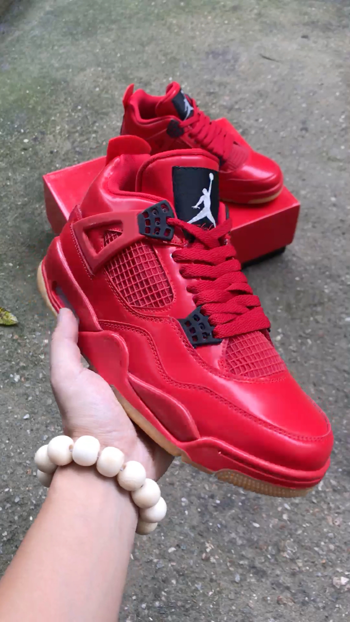 原装 air jordan 4 singles day aj4 大红漆皮 光棍节 刮刮乐