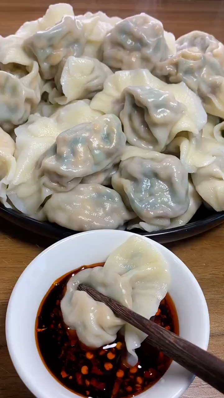 一盘饺子图片真实图片