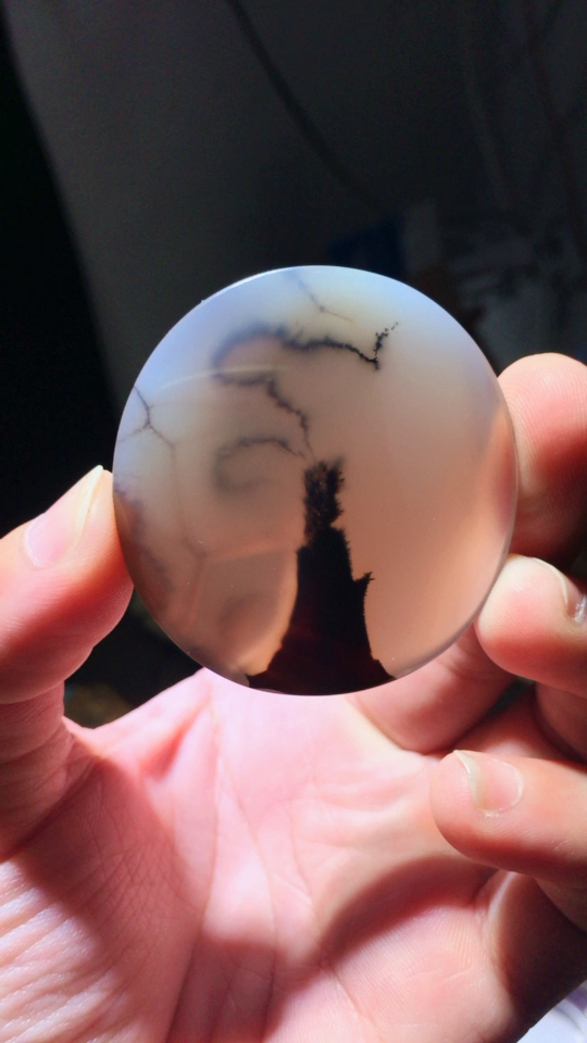 纯天然马达加斯加海洋玉髓,大自然的鬼斧神工,天然图案可佩戴把玩