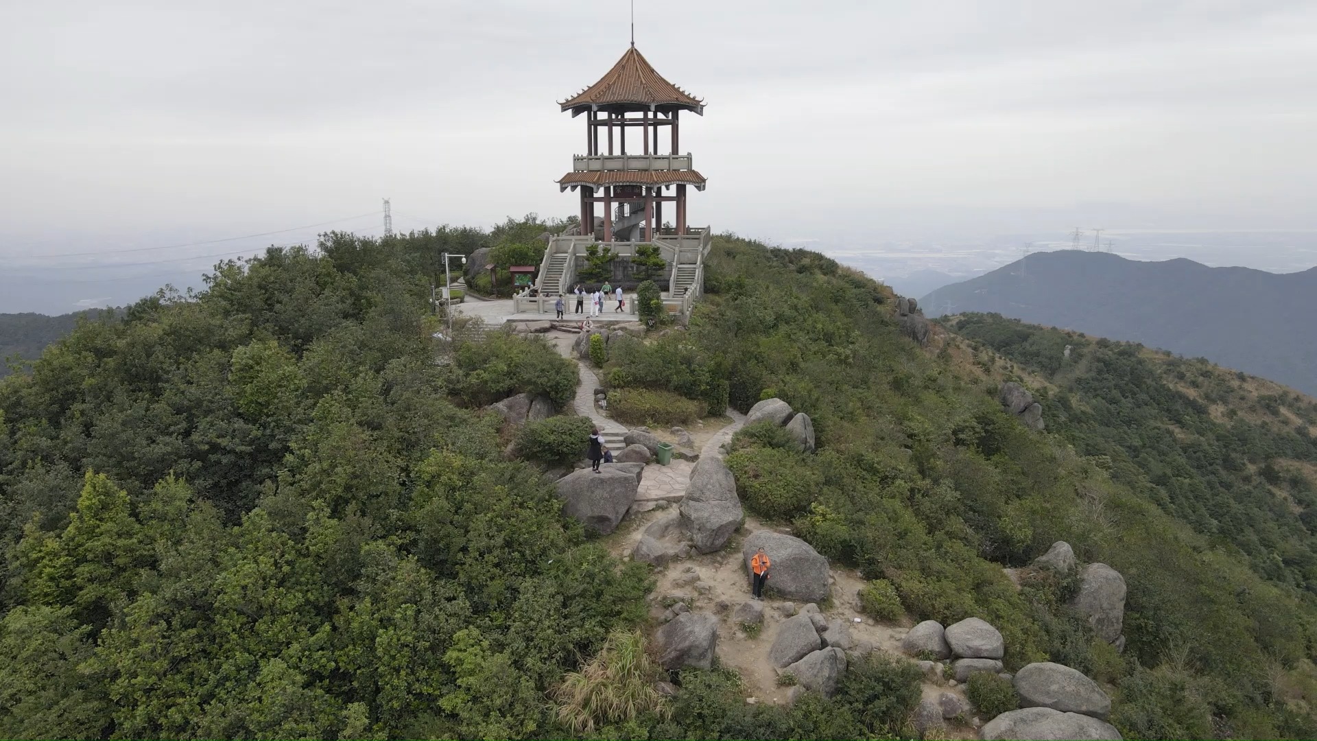 东莞银瓶山,东莞第一山,银瓶山之紫烟阁