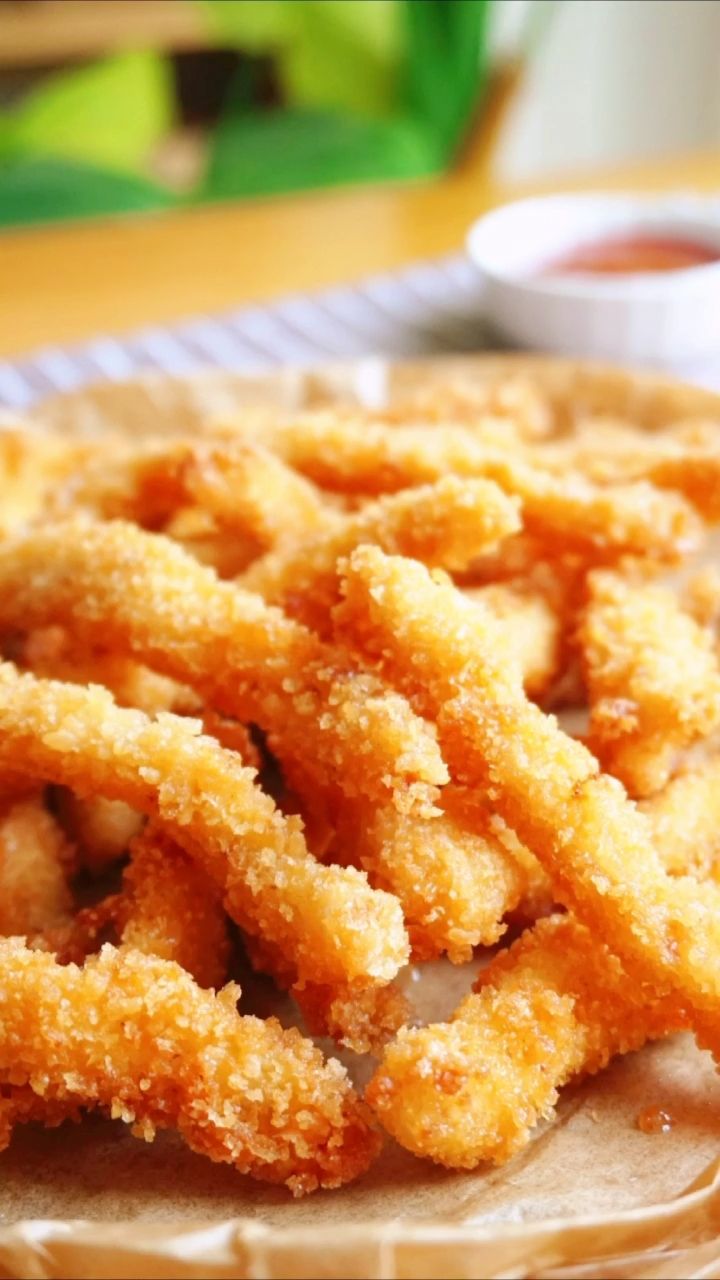 无骨炸鸡柳,一块肉做了一大盘,干净又美味