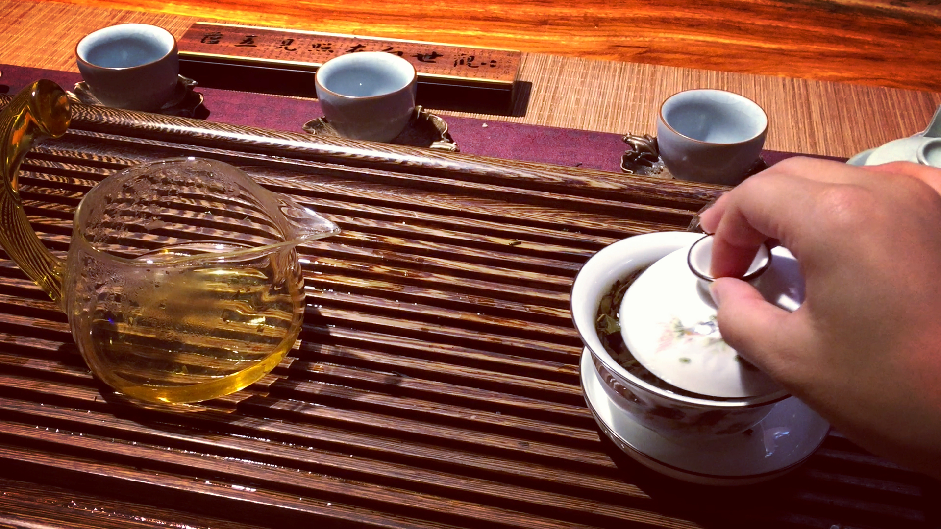 自己泡茶自己拍