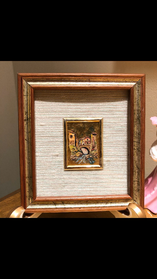 欧洲vintage金箔画