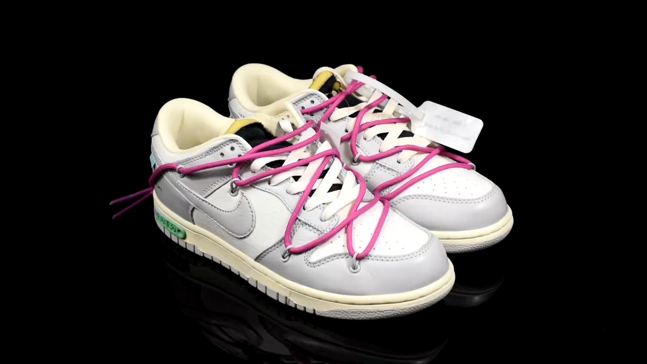 off-white sb dunk low"the 5030″ "ow白雾灰紫绿黑" 货号dm1602-106
