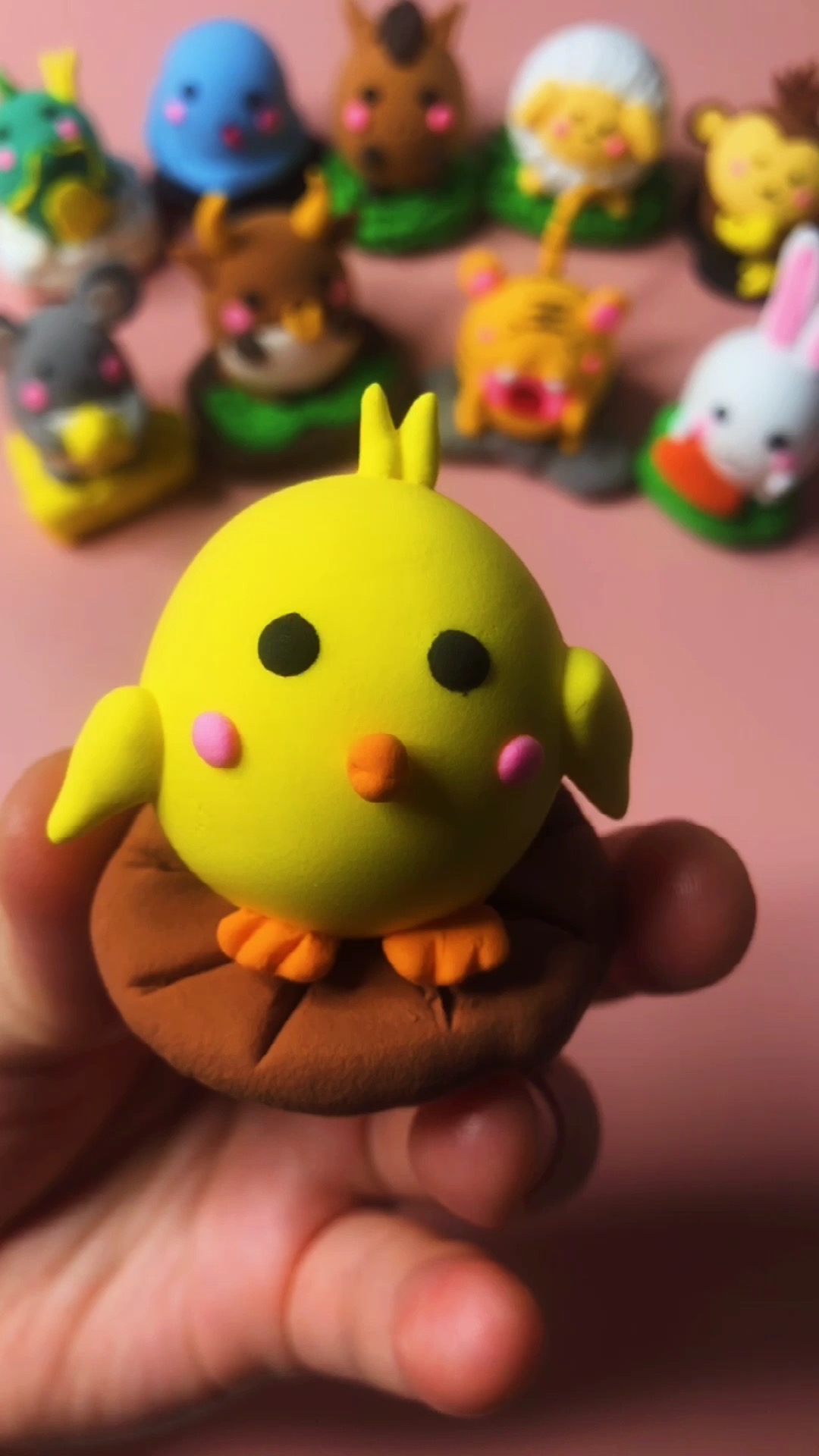 学会,自己就可以开养鸡场了 #超轻粘土 #粘土教程