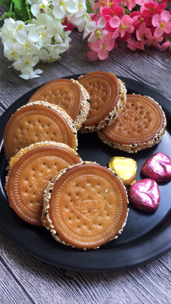 金钱南瓜饼,再也不想吃买的了