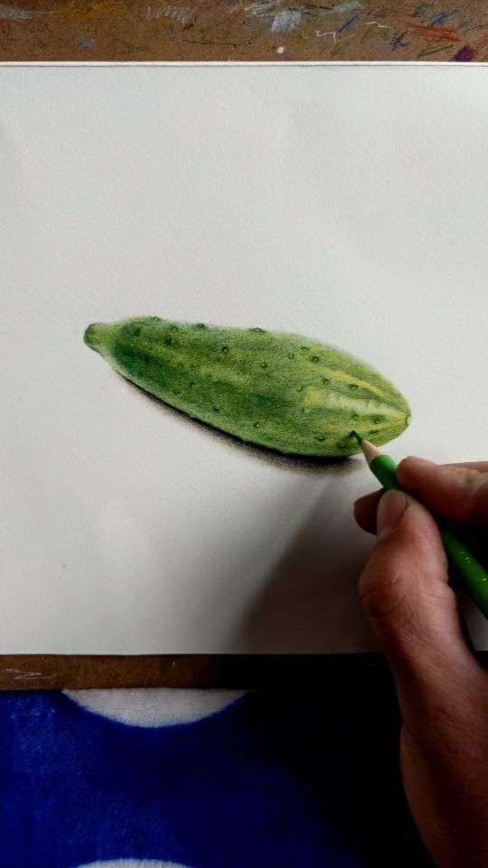 彩铅黄瓜